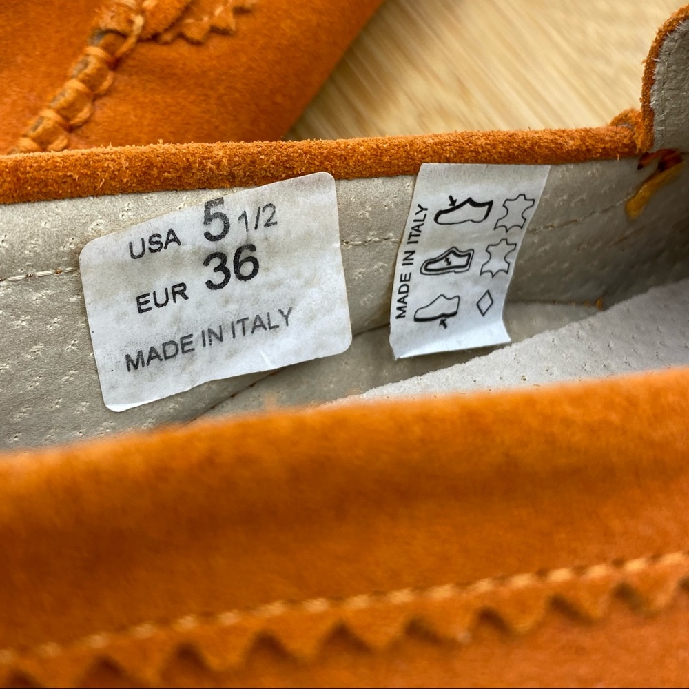 French Sole FS/NY || Carrot Moccasins; Size 5 1/2 - Picture 15 of 17